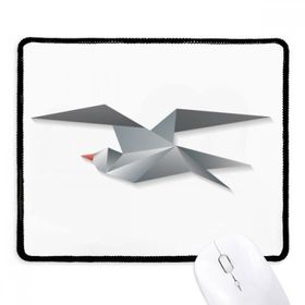 Dıythinker Siyah Soyut Geometrik Karga Origami Desenli Kaymaz Fare Altlığı