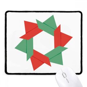 Dıythinker Siyah Soyut Noel Çiçeği Origami Desenli Kaymaz Fare Altlığı