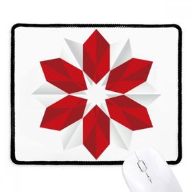 Dıythinker Siyah Soyut Noel Çiçeği Origami Desenli Kaymaz Fare Altlığı