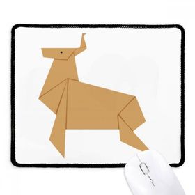 Dıythinker Siyah Soyut Noel Geyiği Origami Desenli Kaymaz Fare Altlığı