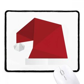Dıythinker Siyah Soyut Noel Şapkası Origami Desenli Kaymaz Fare Altlığı
