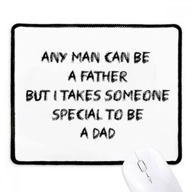 Dıythinker Siyah Special to Be A Dad Festival Alıntı Kaymaz Fare Altlığı