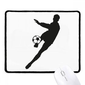 Dıythinker Siyah Spor Futbol Silüeti Kaymaz Fare Altlığı