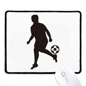 Dıythinker Siyah Spor Futbol Silüeti Kaymaz Fare Altlığı