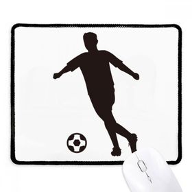 Dıythinker Siyah Spor Futbol Silüeti Kaymaz Fare Altlığı