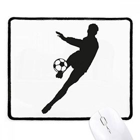 Dıythinker Siyah Spor Futbol Silüeti Kaymaz Fare Altlığı