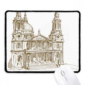 Dıythinker Siyah St.Paul's Cathedral İngiltere Londra Kaymaz Fare Altlığı