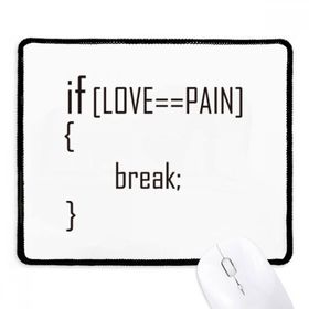 Dıythinker Siyah Statement If Love Equals To Pain Kaymaz Fare Altlığı