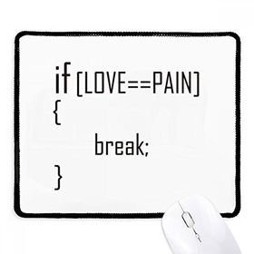 Dıythinker Siyah Statement If Love Equals To Pain Kaymaz Fare Altlığı
