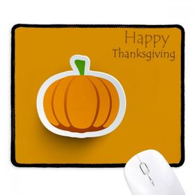 Dıythinker Siyah Şükran Günü Desenli Çizgi Film Pumkin Kaymaz Fare Altlığı