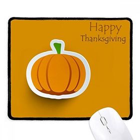 Dıythinker Siyah Şükran Günü Desenli Çizgi Film Pumkin Kaymaz Fare Altlığı