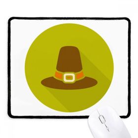 Dıythinker Siyah Şükran Günü Resmi Şapka Desenli Kaymaz Fare Altlığı