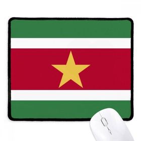 Dıythinker Siyah Surinam Ulusal Bayrağı Güney Amerika Ülke Kaymaz Fare Altlığı