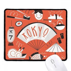 Dıythinker Siyah Sushi Geyşa Japonya Tokyo Japon Kaymaz Fare Altlığı