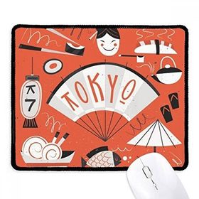 Dıythinker Siyah Sushi Geyşa Japonya Tokyo Japon Kaymaz Fare Altlığı