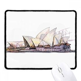 Dıythinker Siyah Sydney Opera Binası Sidney Kaymaz Fare Altlığı