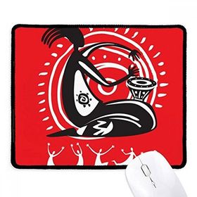 Dıythinker Siyah Tambourine Meksika Dansı Kutlamak Meksika Kaymaz Fare Altlığı