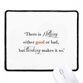 Dıythinker Siyah There Is Nothing Good Or Bad Kaymaz Fare Altlığı