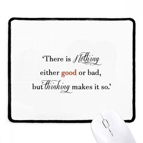 Dıythinker Siyah There Is Nothing Good Or Bad Kaymaz Fare Altlığı