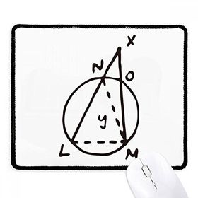 Dıythinker Siyah Trigonometrik Matematik Vektör İllüstrasyonu Kaymaz Fare Altlığı