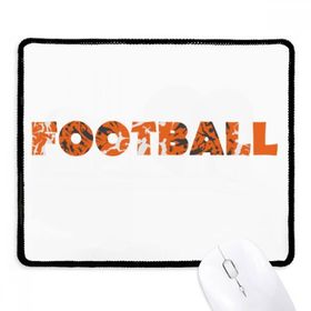 Dıythinker Siyah Turuncu Şık Kelime Futbol Kaymaz Fare Altlığı