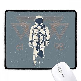 Dıythinker Siyah Universe And Alien Spaceman Kaymaz Fare Altlığı