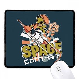Dıythinker Siyah Universe And Alien Spacewalk Kaymaz Fare Altlığı