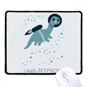 Dıythinker Siyah Universe And Alien Spacewalk Kaymaz Fare Altlığı