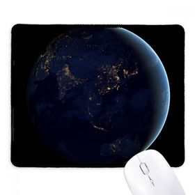 Dıythinker Siyah Universe Space Blue Planet Earth Kaymaz Fare Altlığı