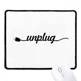 Dıythinker Siyah Unplug Alıntı Kaymaz Fare Altlığı