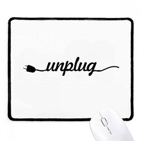 Dıythinker Siyah Unplug Alıntı Kaymaz Fare Altlığı