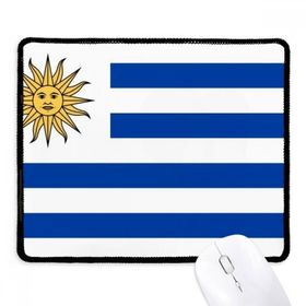 Dıythinker Siyah Uruguay Ulusal Bayrağı Güney Amerika Ülke Kaymaz Fare Altlığı