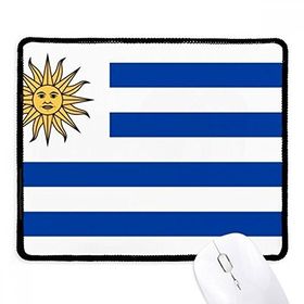 Dıythinker Siyah Uruguay Ulusal Bayrağı Güney Amerika Ülke Kaymaz Fare Altlığı