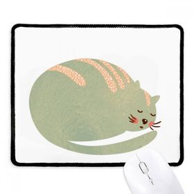 Dıythinker Siyah Uykulu Kedi Hayvan Evcil Hayvan Suluboya Kaymaz Fare Altlığı