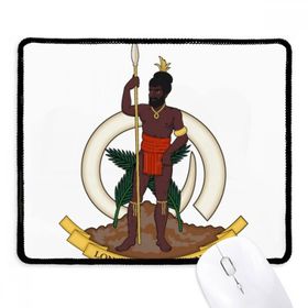 Dıythinker Siyah Vanuatu Okyanusya Ulusal Amblem Kaymaz Fare Altlığı