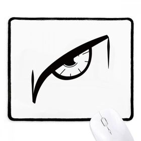 Dıythinker Siyah Vektör Göz Dekorasyon Desen Kaymaz Siyah Başlıklı Kenarlar Mouse Pad