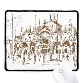Dıythinker Siyah Venedik Kilisesi Venedik Kaymayan Fare Altlığı