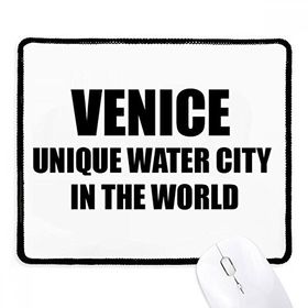Dıythinker Siyah Venice Is Unique Water City Kaymaz Fare Altlığı
