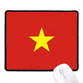 Dıythinker Siyah Vietnam Ulusal Bayrağı Asya Ülke Kaymaz Fare Altlığı
