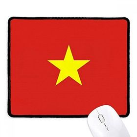 Dıythinker Siyah Vietnam Ulusal Bayrağı Asya Ülke Kaymaz Fare Altlığı