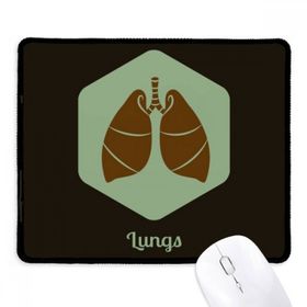 Dıythinker Siyah Vücut Organları Akciğer Organları Kaymaz Fare Altlığı