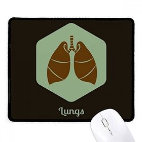 Dıythinker Siyah Vücut Organları Akciğer Organları Kaymaz Fare Altlığı