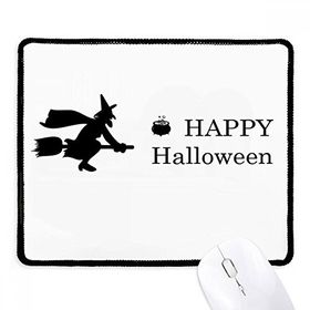 Dıythinker Siyah Wizard Happy Ghost Fear Cadılar Bayramı Kaymaz Fare Altlığı