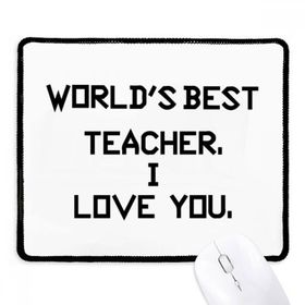 Dıythinker Siyah World best Deskmate I Love You Alıntı Kaymaz Fare Altlığı