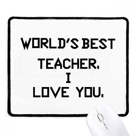 Dıythinker Siyah World best Deskmate I Love You Alıntı Kaymaz Fare Altlığı