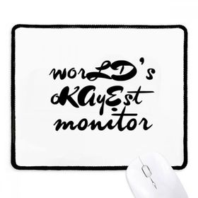 Dıythinker Siyah World's Okayest Moniter Mezuniyet Sezonu Kaymaz Fare Altlığı