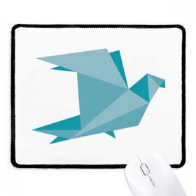 Dıythinker Siyah Yeşil Origami Soyut Güvercin Desenli Kaymaz Fare Altlığı