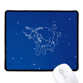 Dıythinker Siyah Yıldız Evren Boğa Takımyıldızı Deseni Kaymaz Fare Altlığı