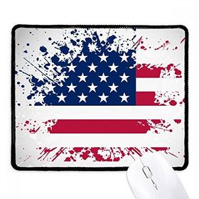Dıythinker Siyah Yıldızlar ve Çizgiler Amerika Ülke Bayrağı Kaymaz Fare Altlığı