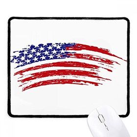 Dıythinker Siyah Yıldızlar ve Çizgiler Bükülür Amerika Ülke Bayrağı Kaymaz Fare Altlığı